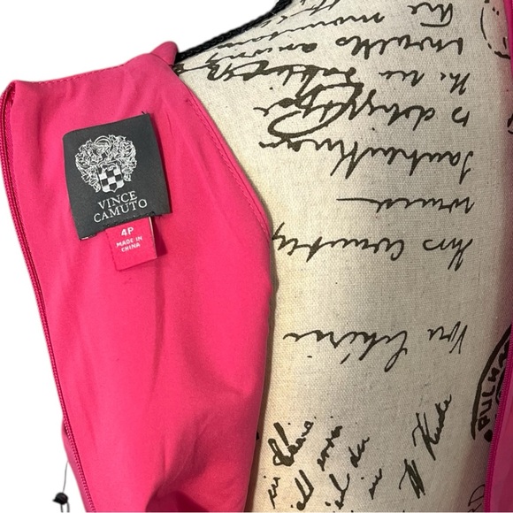 Vince Camuto Women's Sleeveless Halter Dress Barbie Pink - Picture 6 of 10